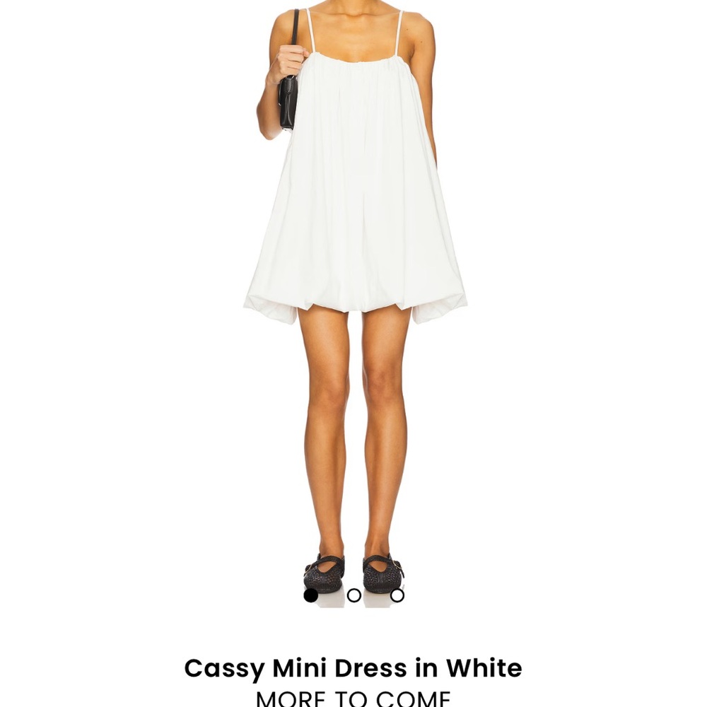 Elegant White Cassy Mini Dress